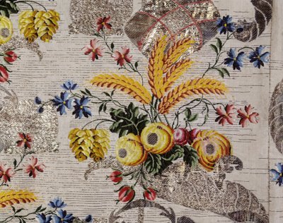 Court Dress Ensemble; Mantua (detail) by Unbekannt Unbekannt